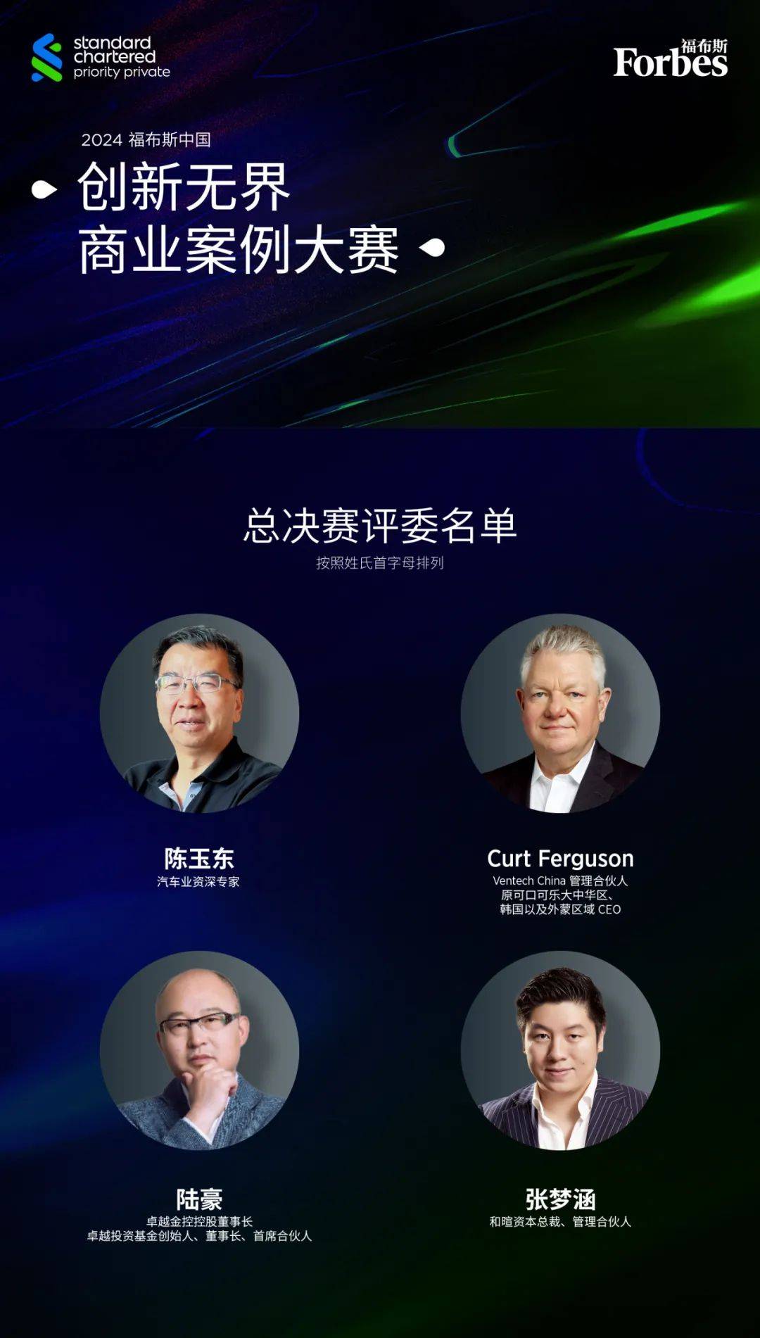 活动 | 评委阵容公布<strong></p>
<p>私人理财顾问</strong>，福布斯中国与渣打「优先私人理财」创新无界商业案例大赛全国选拔赛即将开启