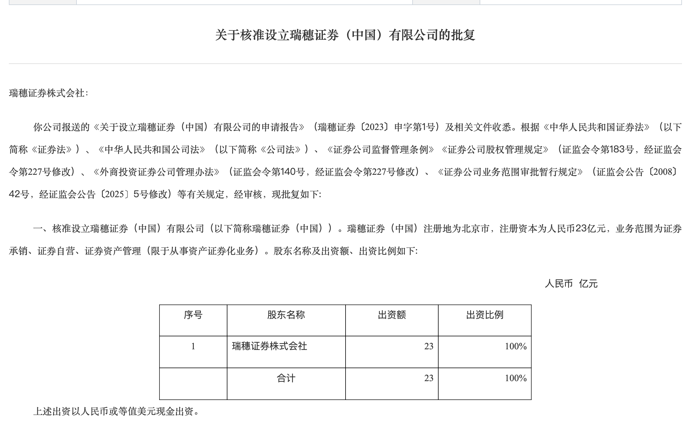 刚刚<strong></p>
<p>赚吧理财</strong>，证监会核准设立，外资独资券商再增1家