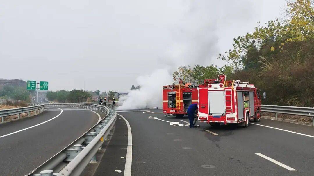 四川高速上一汽车突发自燃！车内两人闻到异味后果断弃车<strong></p>
<p>理财卷</strong>，成功逃生